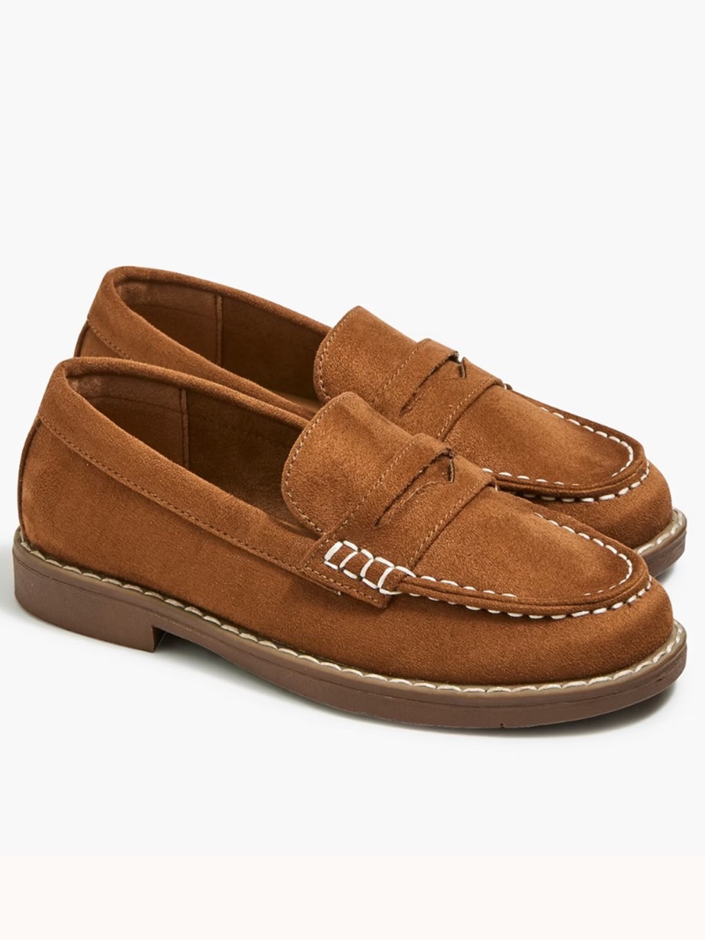 J Crew Factory Boys' sueded loafers